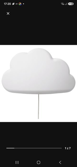 Lampki chmurki Ikea 2 szt
