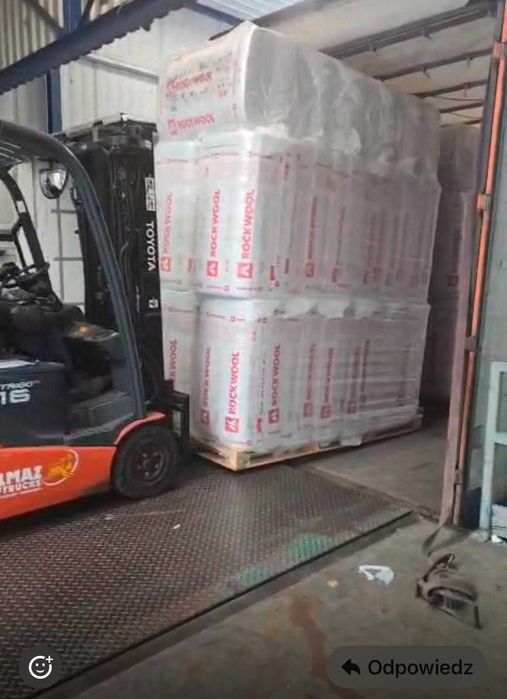 ROCKWOOL ROCKMIN Plus wełna skalna 8,34zł netto/m2 50mm