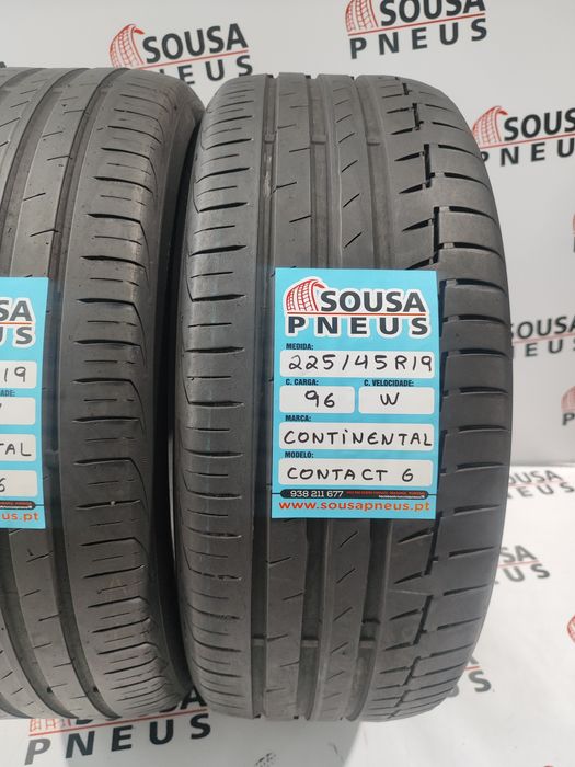 2 pneus semi novos 225-45R19 Continental - Oferta dos Portes