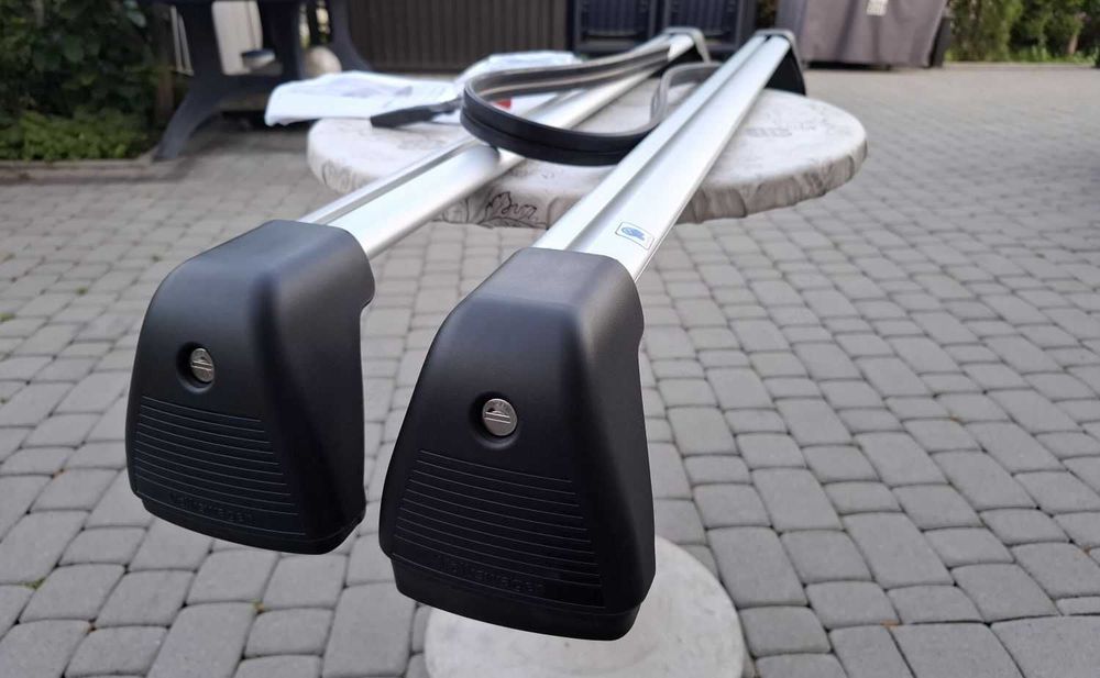 Nowy Oryginalny Bagażnik Dachowy VW Caddy Belki Poprzeczki Bez Relingów Thule