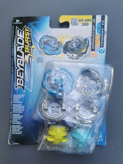 Beyblade Burst Evolution Jormuntor J2 e Fengriff F2 - Novo