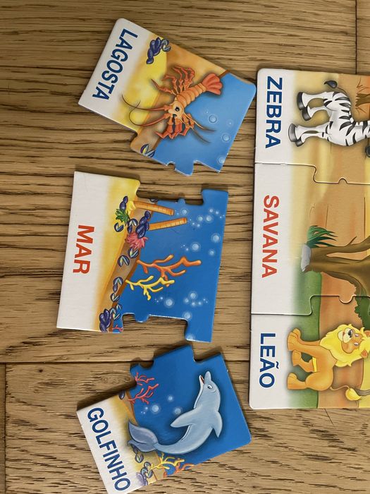 Jogos e puzzles madeira