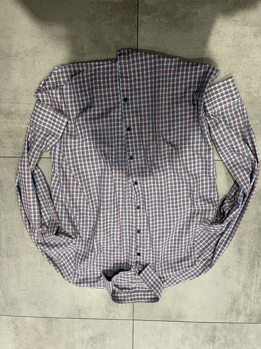 Paka zestaw męskich ubrań jeansy koszule eleganckie XL