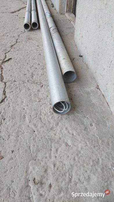 Rury aluminiowe.  maszt flagowy. Aluminium
