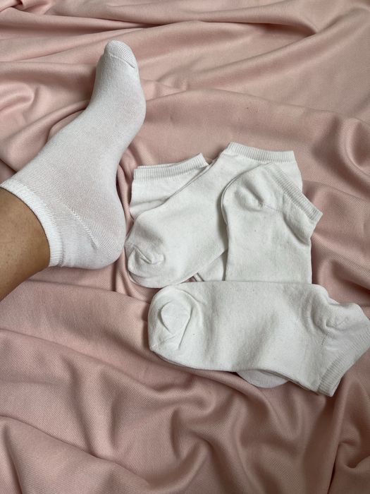 •12пар 280 грн• Носки белые короткие / шкарпетки білі / Опт-Роздріб