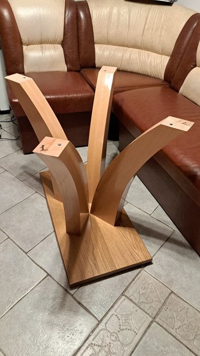 Опора для стола дерев'яна масив бук