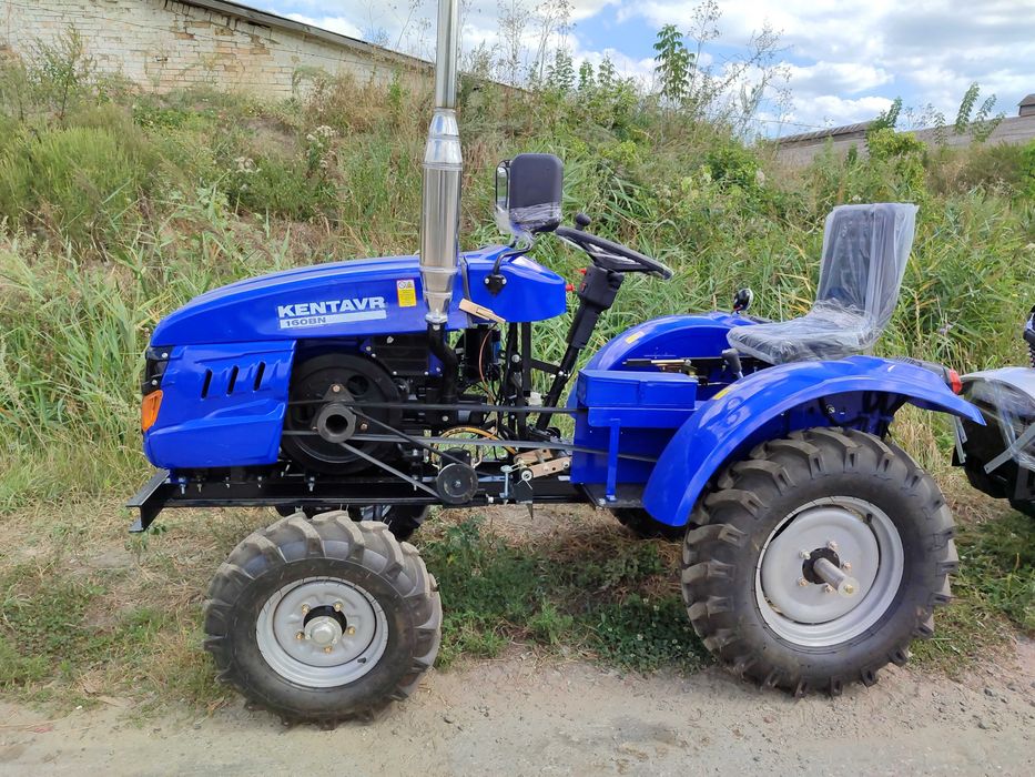 Трактор Кентавр 160ВН люкс с фрезой и плугом в комплекте