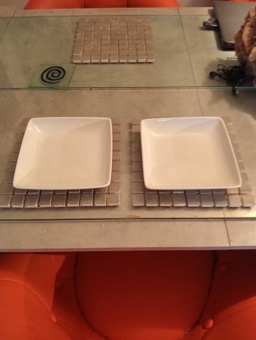 Bases em cerâmica efeito decorativo