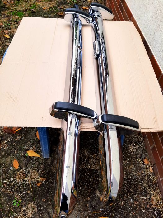 Хром бампер ВАЗ 2103 в сборе клыки , подсветка номера