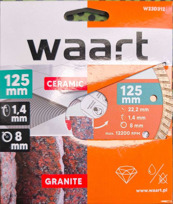 /777/ Tarcza do granitu WAART 125mm