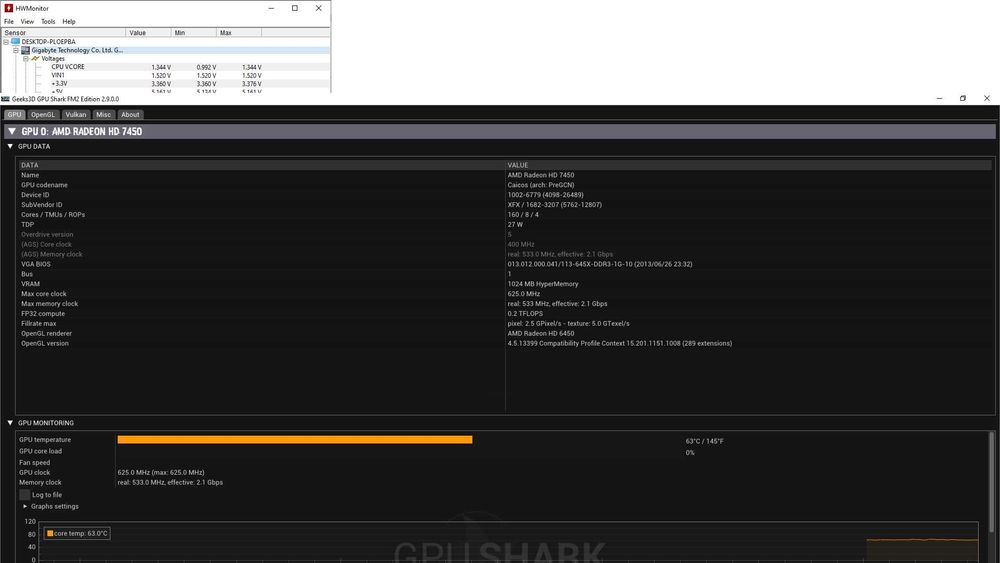 Karta graficzna XFX Radeon HD 6450 1GB – sprawna