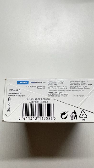 Etykieta DYMO adresowe 25mm - 54mm