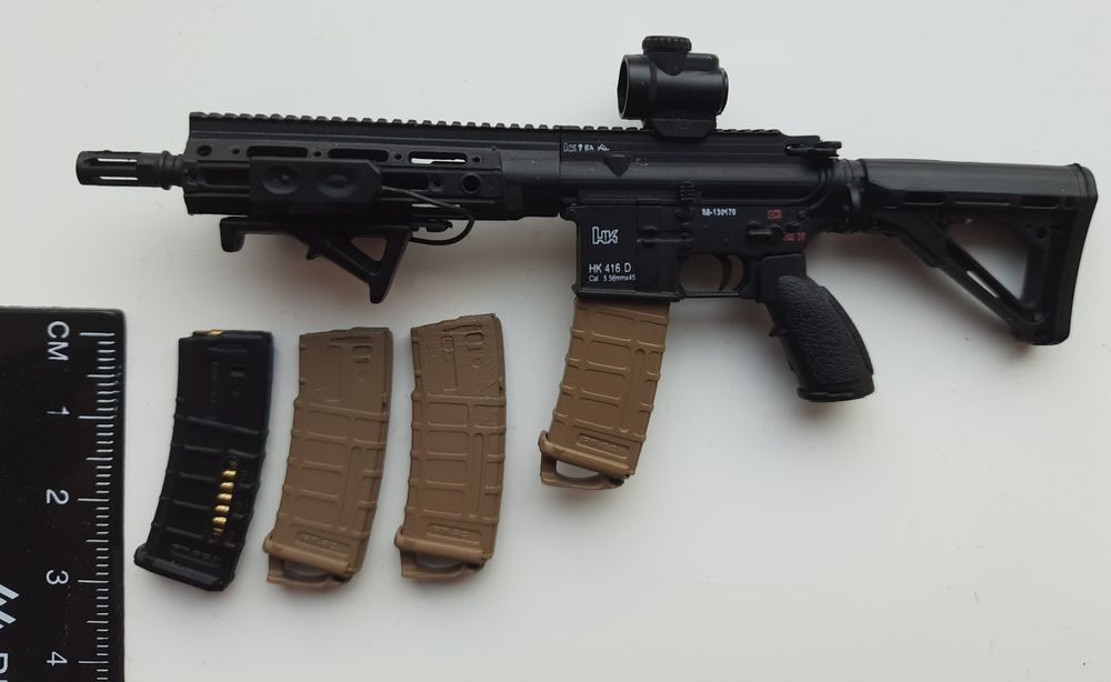 HK 416 зброя для фігурок 1:6
