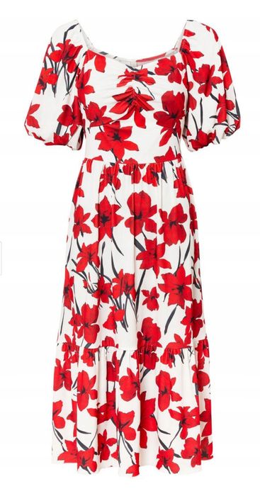 Sukienka w maki r. 50 na podszewce