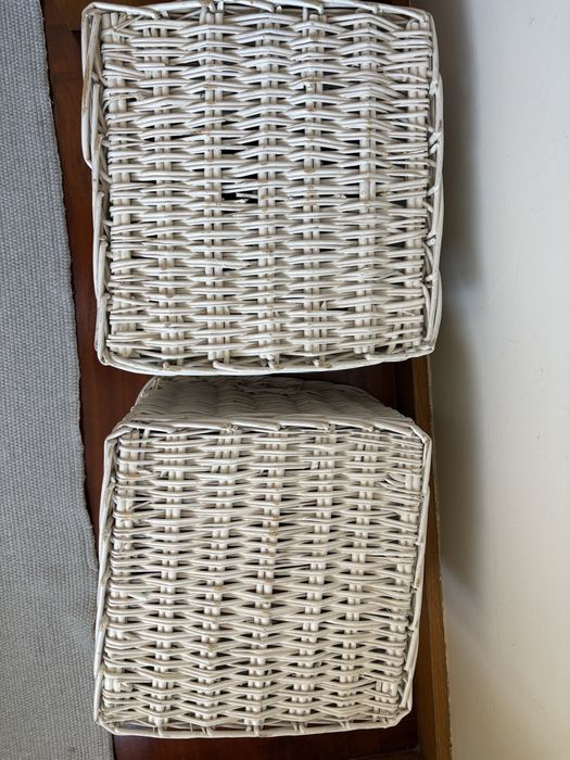 Caixa cesto branco ikea