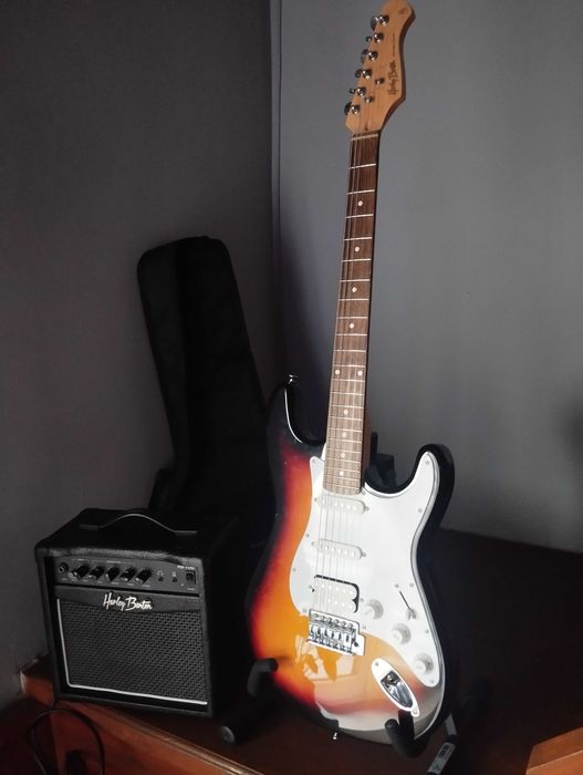Gitara elektryczna ,wzmacniacz Harley Benton HSS