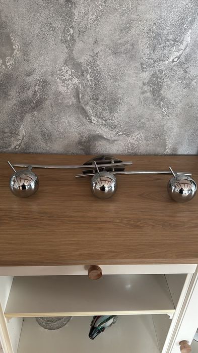 Lampa sufitowa srebrna