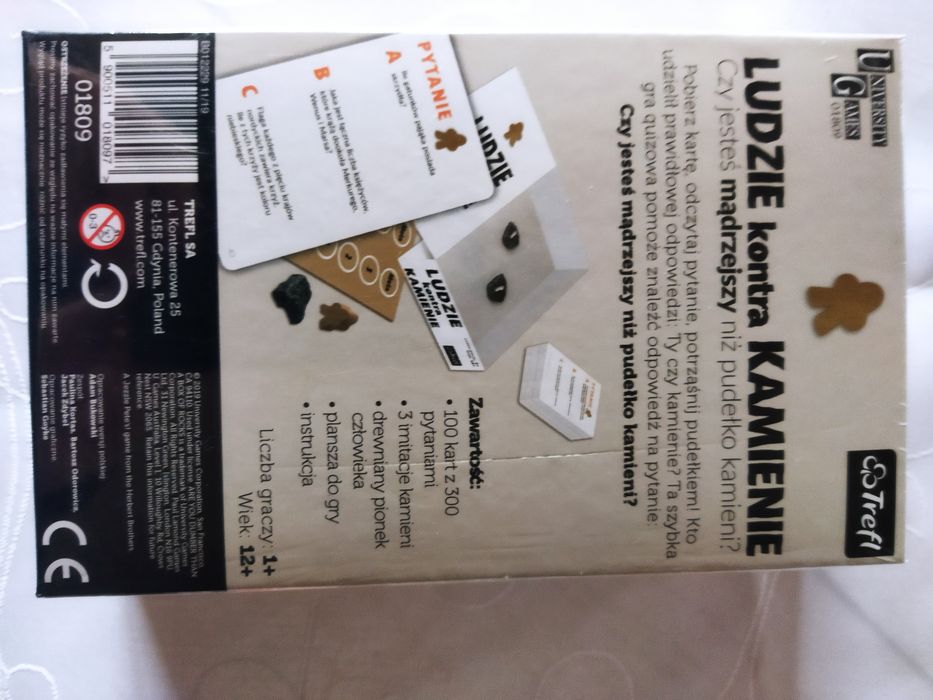 Trefl gra edukacyjna Ludzie kontra kamienie gra karciana NOWA