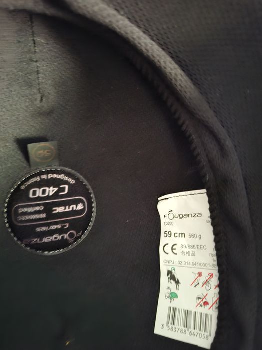 Capacete de segurança de equitação de veludo