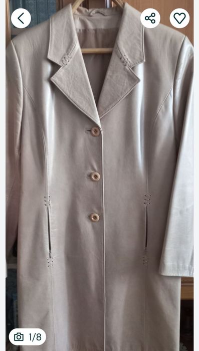 Плащ натуральна шкіра розмір 40