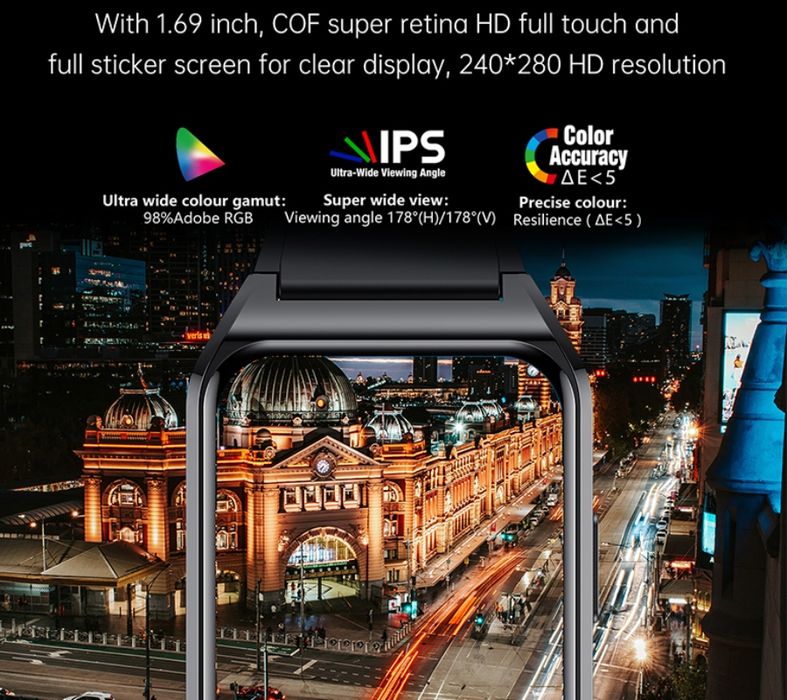 smartwatch rubicon rnce89 black smarub162