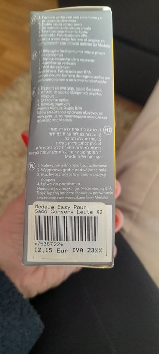 Sacos de congelar leite