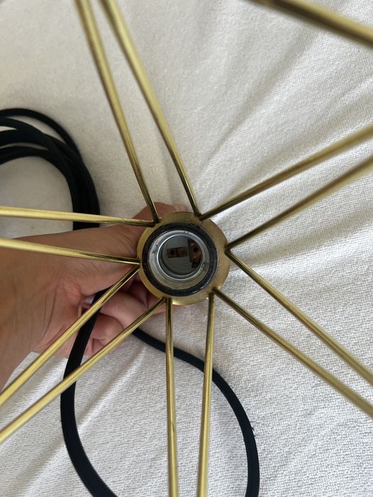 Candeeiro filament style dourado