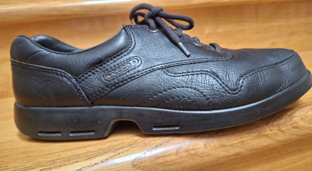 Półbuty męskie skóra czarne Ecco Mobile Eu 43