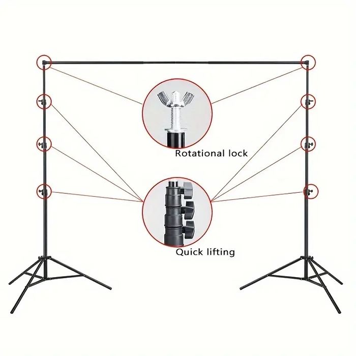 Suporte panos de fundo estudio fotografia porta fundos