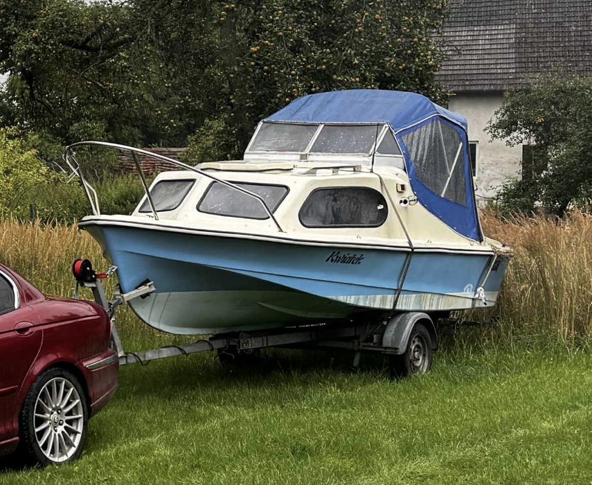 Łódź shetland 535 reja + przyczepa zarejestrowana + bimini cabrio