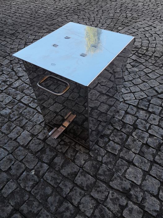 Balde lixo inox com pedal