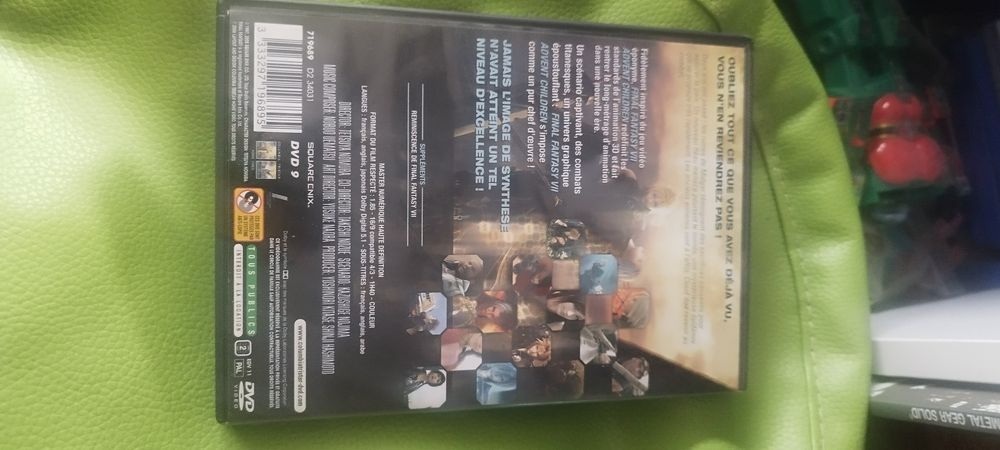 Final fantasy VII advent children dvd