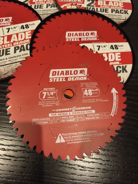 Diablo-Milwaukee  -D0748CF -D0648f-D0724DA-D0724-D0624DA- пильний диск