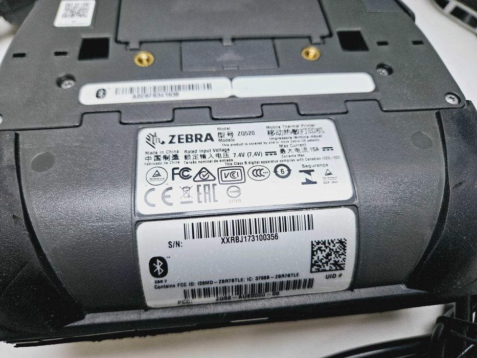 ZEBRA ZQ520 мобільний принтер етикеток 101мм USB/Bluetooth