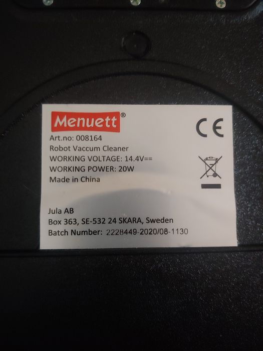 Robot sprzątająct odkurzacz Menuett