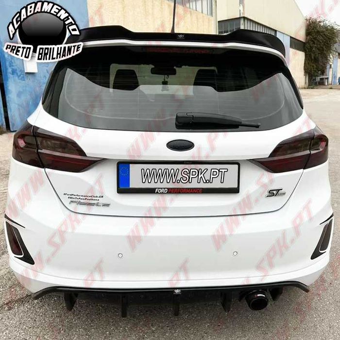 Difusor / Spoiler Traseiro Ford Fiesta ST-Line (17-24) Preto Brilhante
