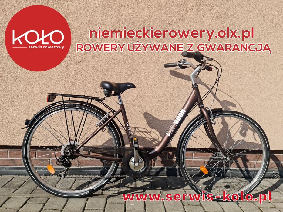 Rower damski damka OUTDOOR koła 28 SHIMANO okazja rabat WYSYŁKA