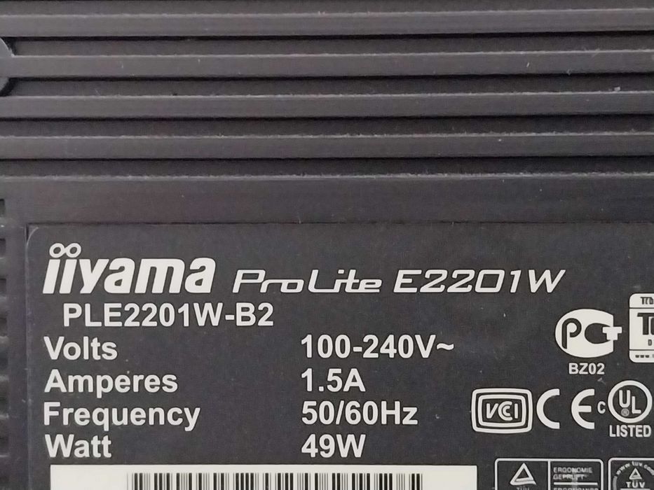 Monitor 22" iiyama ProLite E2201W-B2