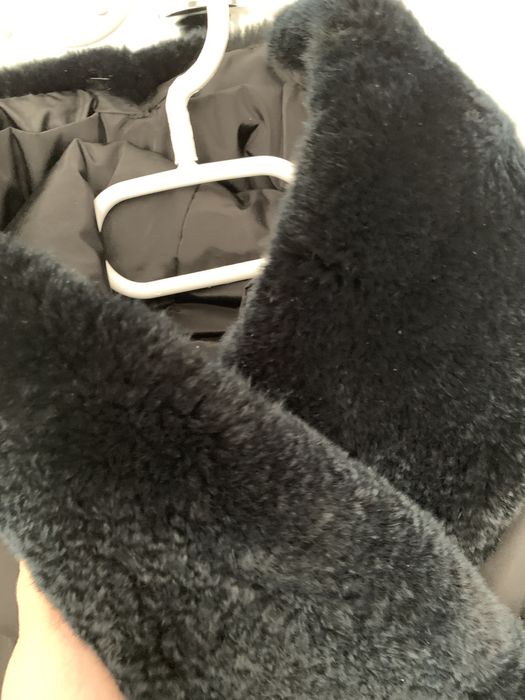 Пуховик Flash Geo с мехом стриженый кролик