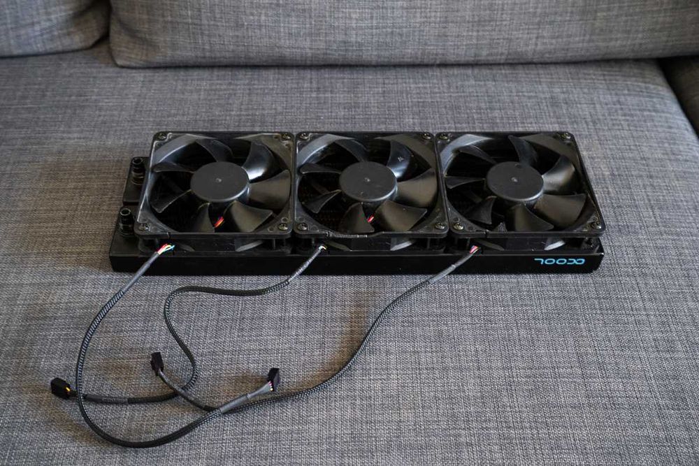 Radiador de cobre Alphacool Eisbaer LT360 360mm + 3 Ventoinhas 120mm