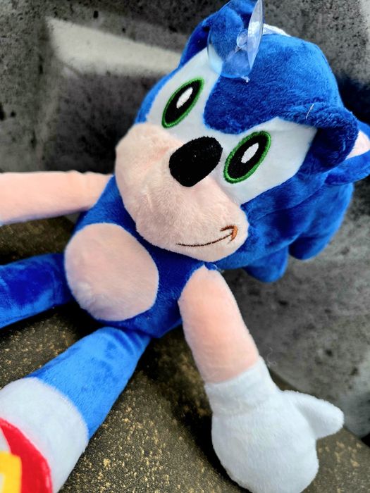 Ekstra pluszak maskotka dla dzieci Sonic niebieski nowy