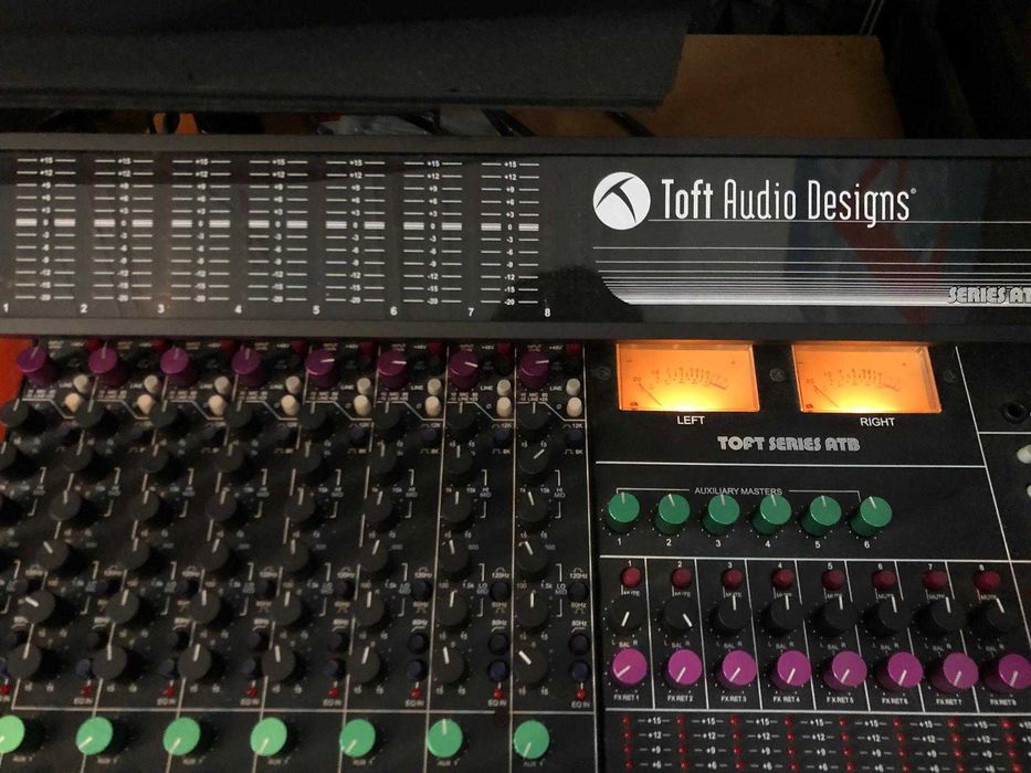 TOFT Series ATB 08M 8-Channel (Analogue) Mixer with Meterbridge ...