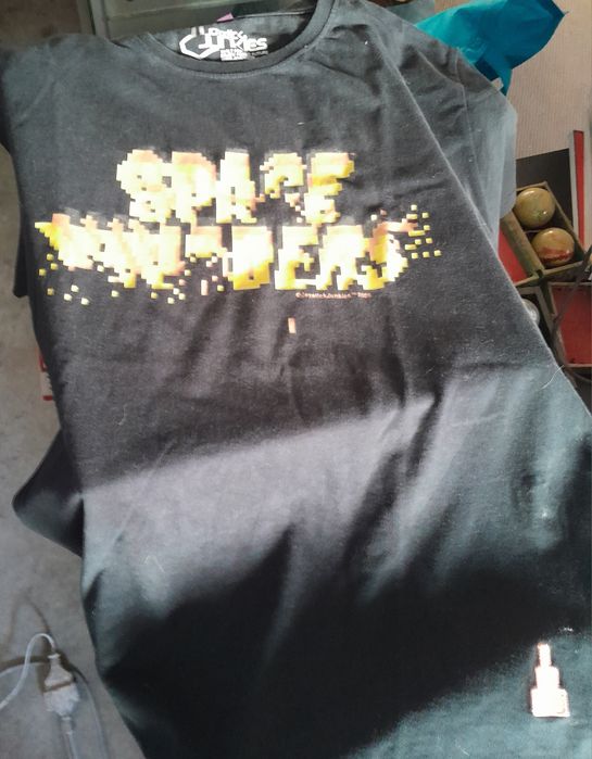 T shirt Space Invaders joystick junkies