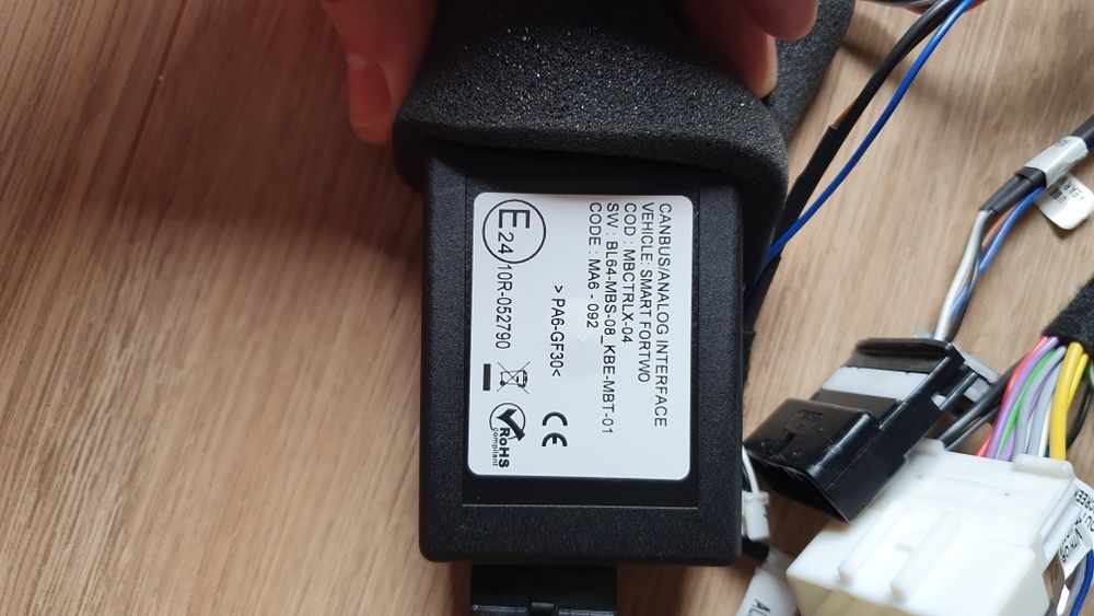 Kit moldura + canbus Alpine para radio 2 din para Smart