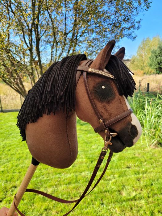 Konik Hobby Horse A4 ręcznie szyty z minky, dostępny od ręki