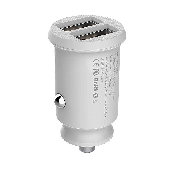 Mini ładowarka Baseus Grain Car Charger CCALL-ML02 samochodowa 2x USB-