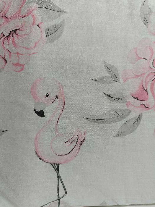 Pościel 3 elementowa 135x100 cm VELVET RÓŻ + PEONIE RÓŻ MIMIU