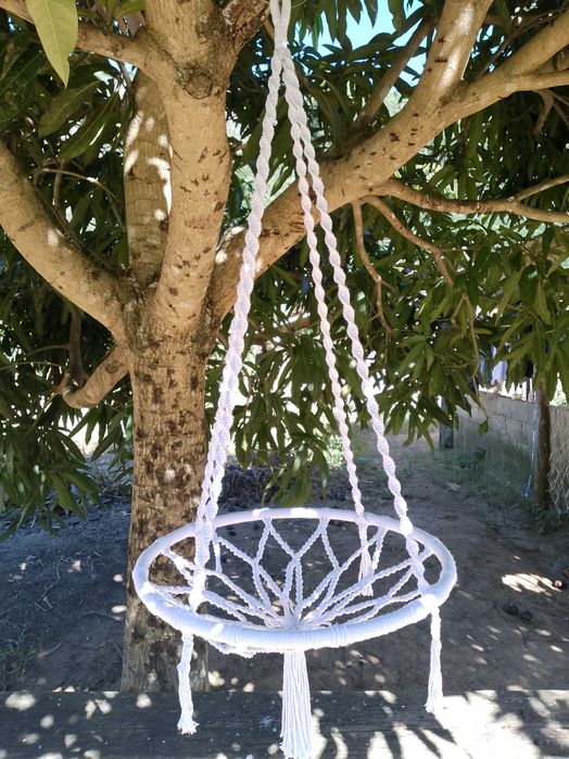 Camas suspensa para gatinhos em Macrame