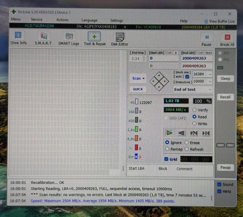 Накопичувач SSD M.2 1.0Tb, AGI.