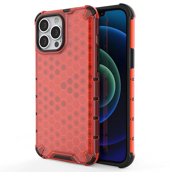 Honeycomb etui pancerny pokrowiec z żelową ramką iPhone 13 Pro Max cze